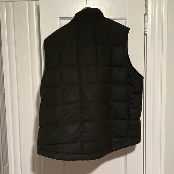 LL Bean Mens XL regular Upcountry waxed vest, down insulated. - Picture 3 of 10